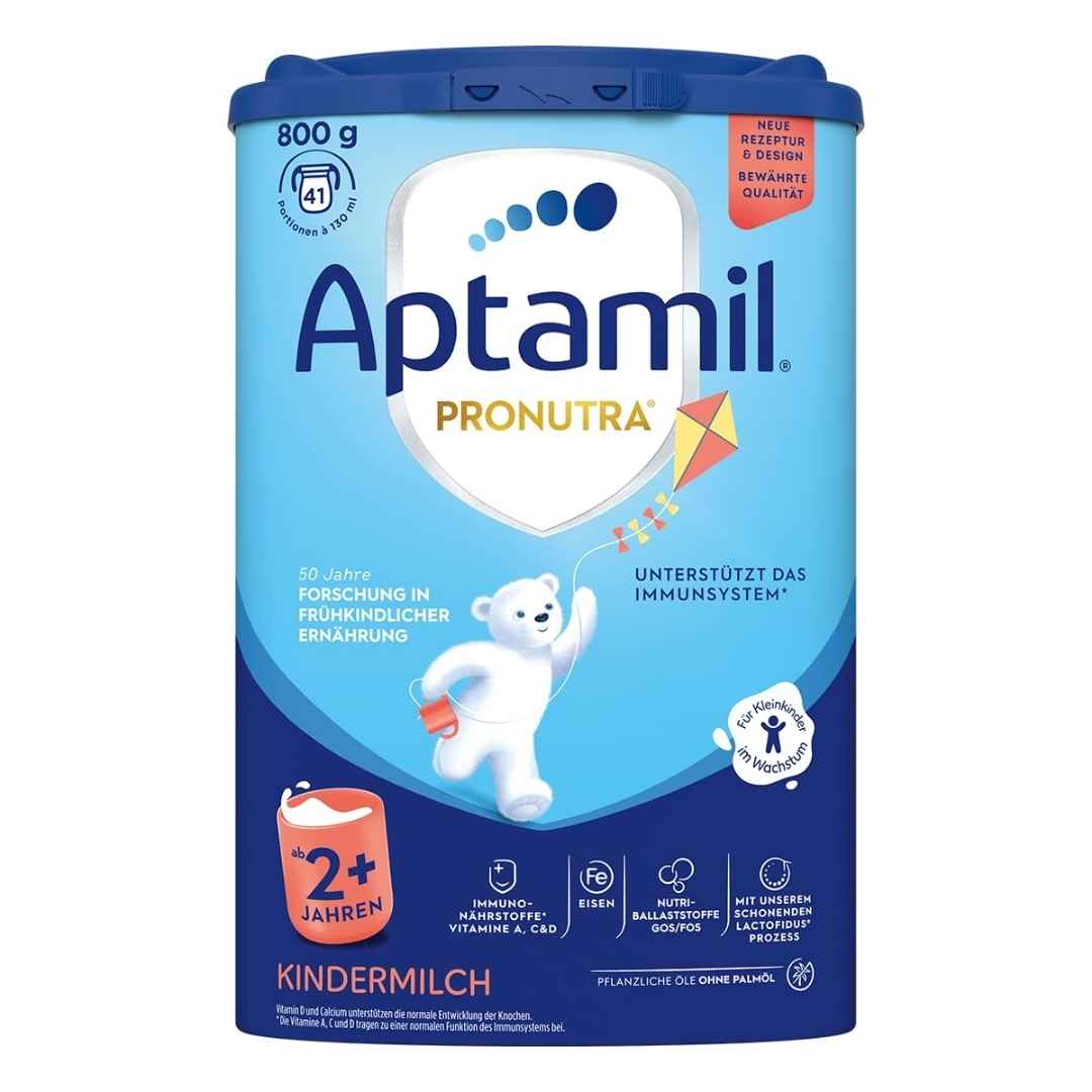 Aptamil Pronutra children's milk powder packaging on a white background