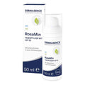 Dermasence RosaMin Day Cream with SPF 50 bottle and box with white background