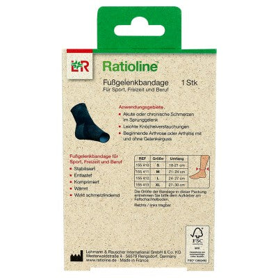 Ratioliini aktiivinen nilkkasidon koko l 1 kpl