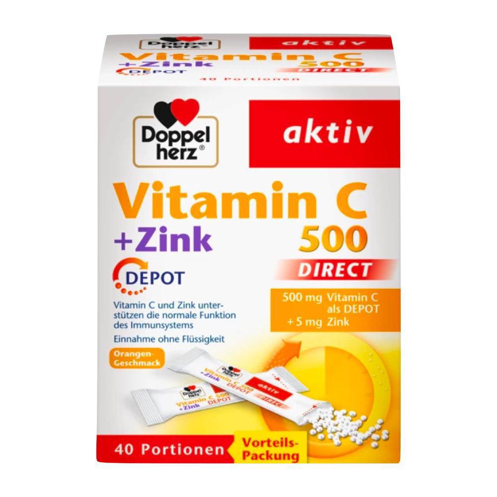 A special manufacturing process has made it possible to develop granulate pellets with a DEPOT effect. 500 mg of vitamin C are gradually released over hours from the fine granulate pellets with “depot effect” and made available to the body in smaller “portions” throughout the day.