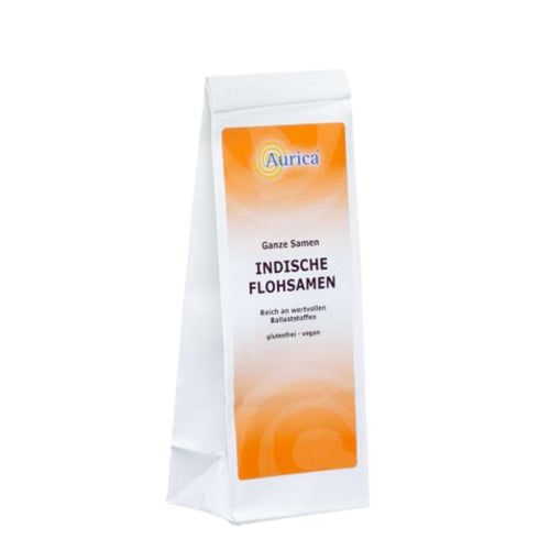 Aurica Indian Psyllium Husks are purely herbal product for use in the case of constipation, or diarrhea. The whole, light reddish, yellow-beige grains of the plantain plant "Plantago Ovata" are characterized by a high content of water-soluble fiber. They regulate the stool without causing you to get used to it.