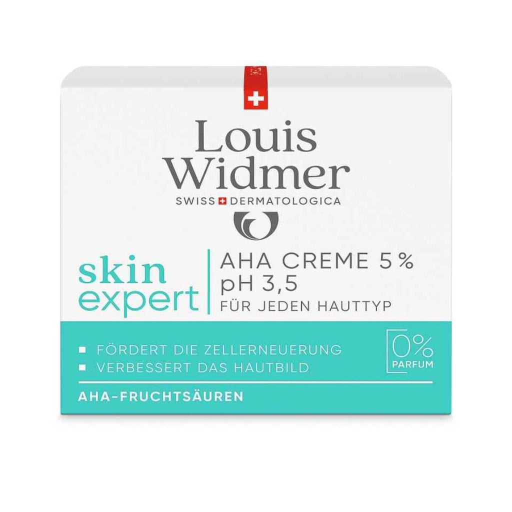 <tc>Louis Widmer</tc> كريم SkinExpert AHA بتركيز 5%، بدون رائحة، 50 مل