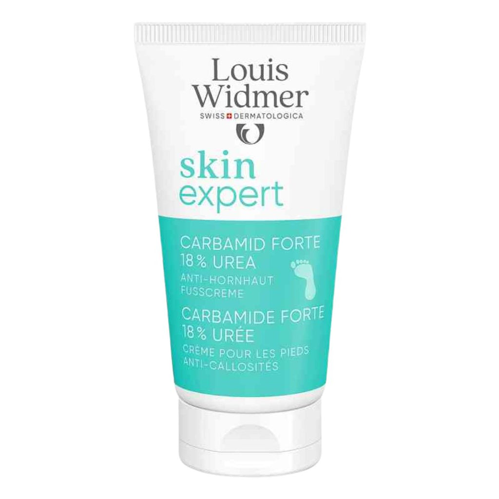 Louis Widmer skin expert cream tube on a white background