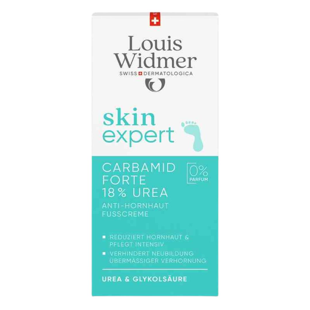 Louis Widmer skin expert skincare product packaging on a white background