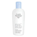 A white bottle of Louis Widmer After Sun lotion with a light blue cap, shown on a plain white background.