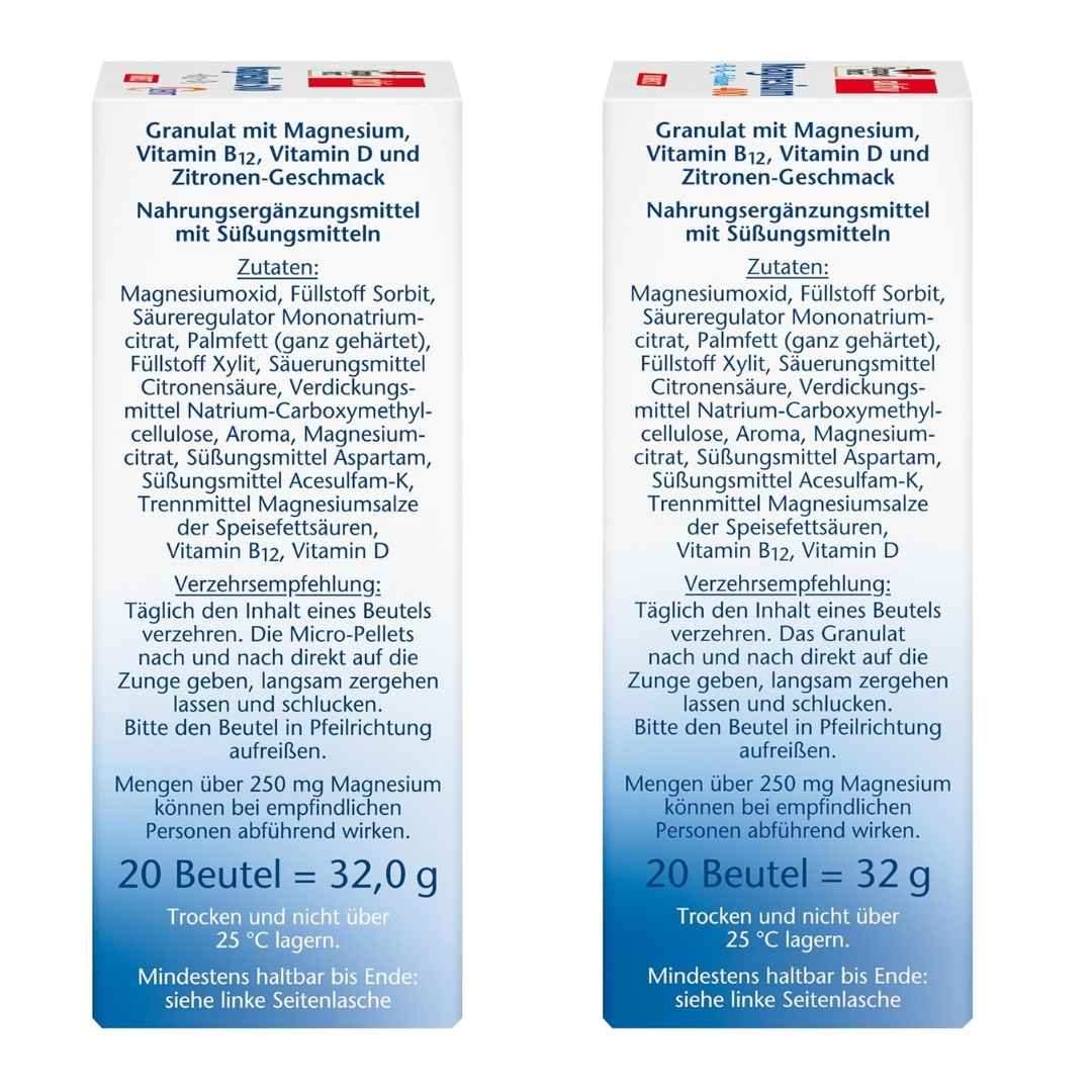 Two boxes of a nutritional supplement with text on a white background
