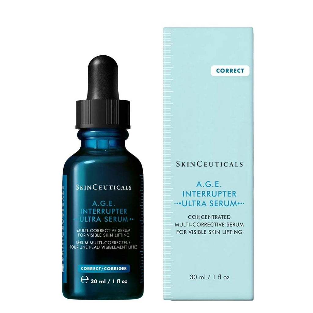 SkinCeuticals A.G.E. Interrupter Ultra Serum bottle and packaging on a white background