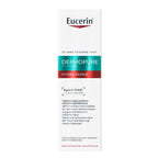 A tall white rectangular box of Eucerin Dermopure Clinique Hydra Repair skincare cream, featuring teal and red text bands on a clean white background.