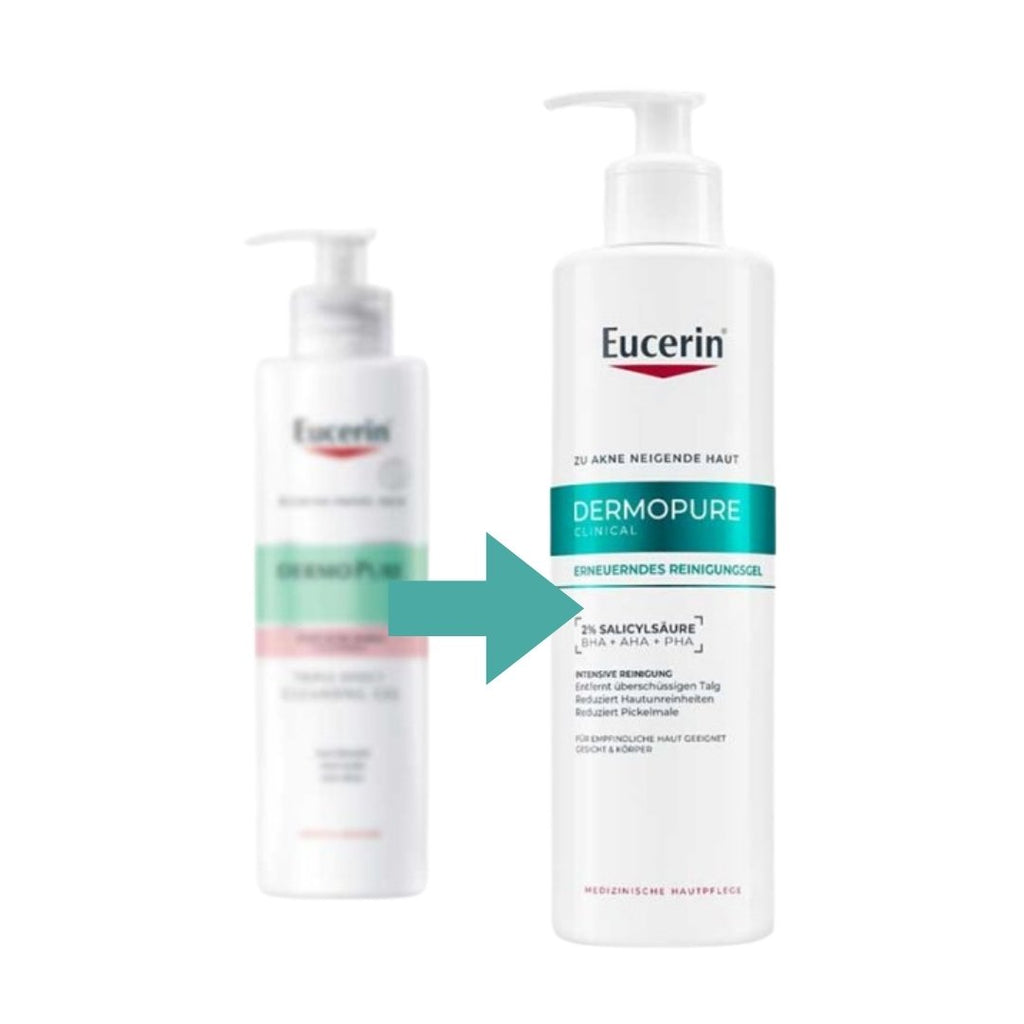 Eucerin dermopure trīskāršā efekta tīrīšanas želeja 400 ml