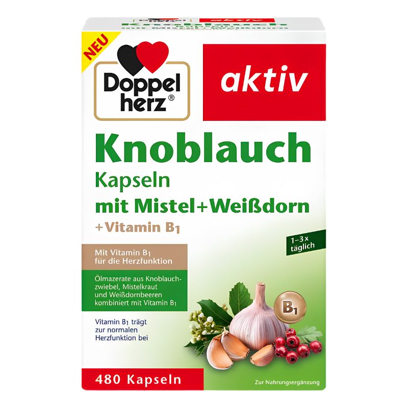 Doppelherz Garlic with Mistletoe & White Thorn 480 cap