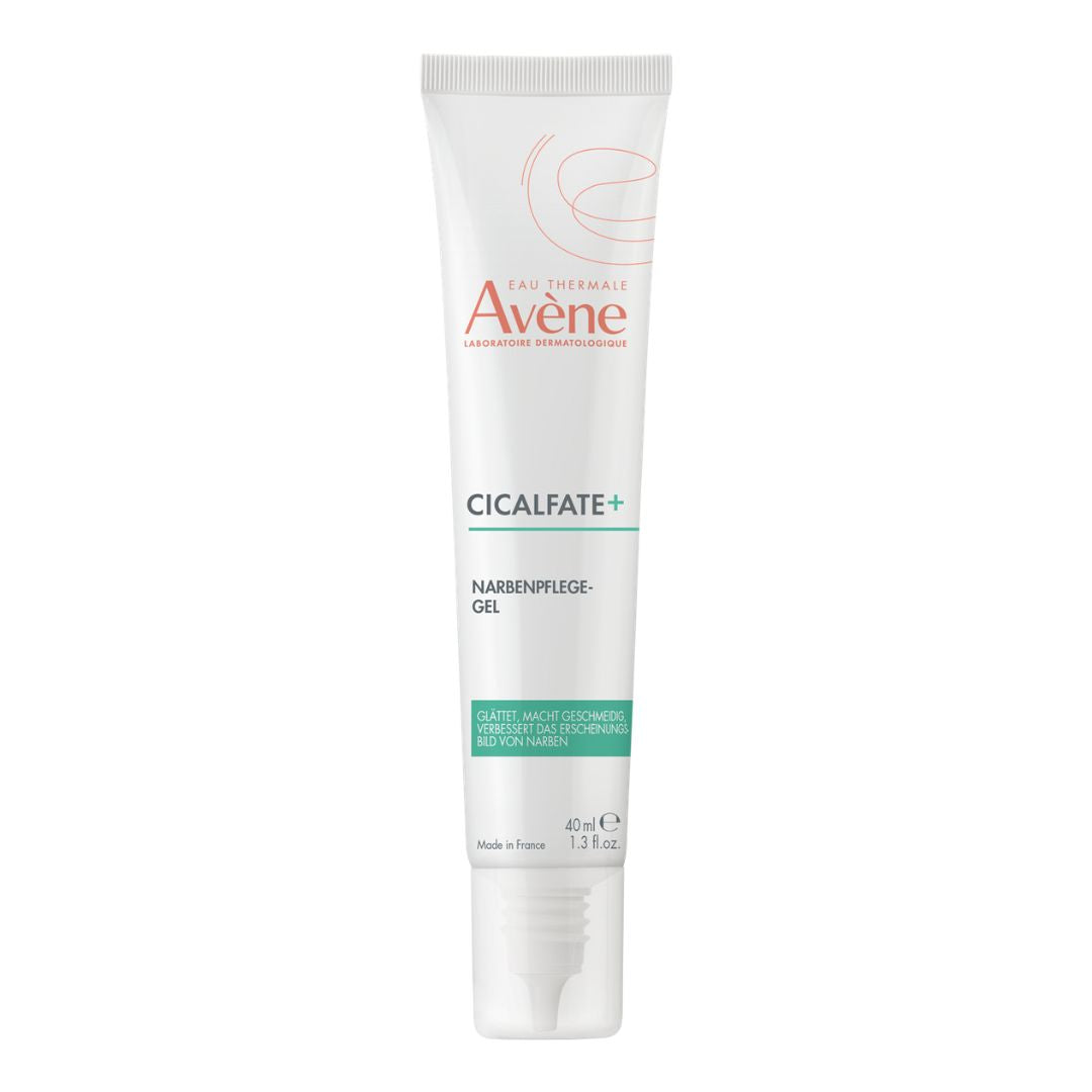 Avene Cicalfate+ gel tube on a white background