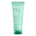 Bioderma Sébium Gommant Micro-exfoliating Cleansing Gel in a 75ml squeeze tube, featuring a mint green and teal design with white text, on a solid white background.