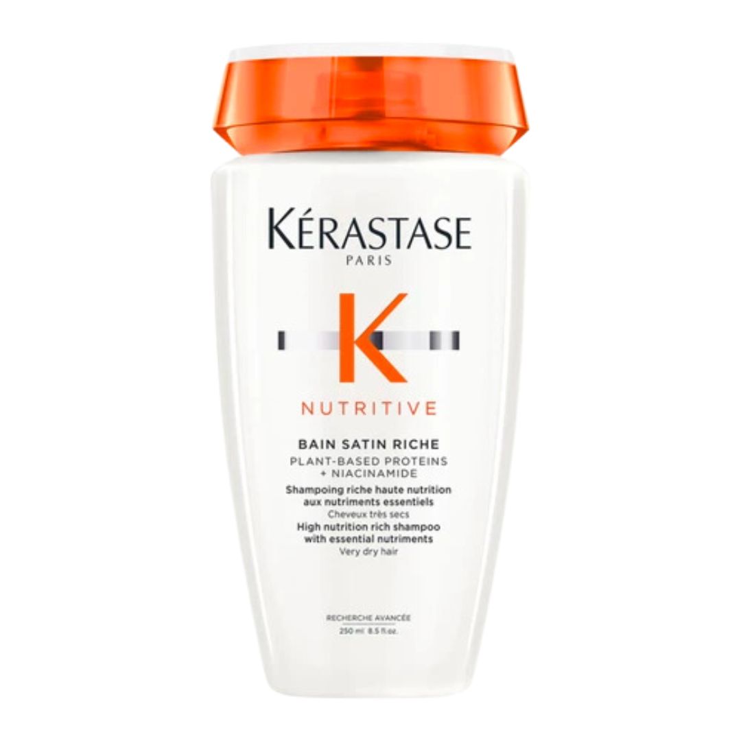 Kérastase Nutritive Bain Satin Riche Shampoo is formulated for dry, damaged hair and is one of the most popular Kérastase shampoos around. The shampoo nourishes the hair sustainably with plant-based proteins and niacinamide. VicNic.com