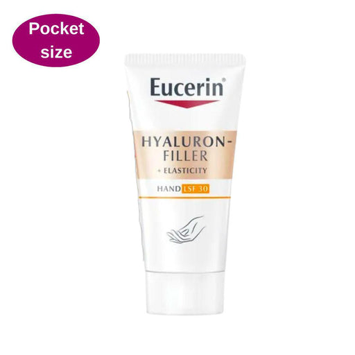 Eucerin Hyaluron-Filler + Elasticity Hand Cream Against Age Spots SPF 30 mini for pocket and handbag