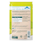 Back of a 60g stand-up pouch package, showing product information, ingredients, and a barcode on a white background.