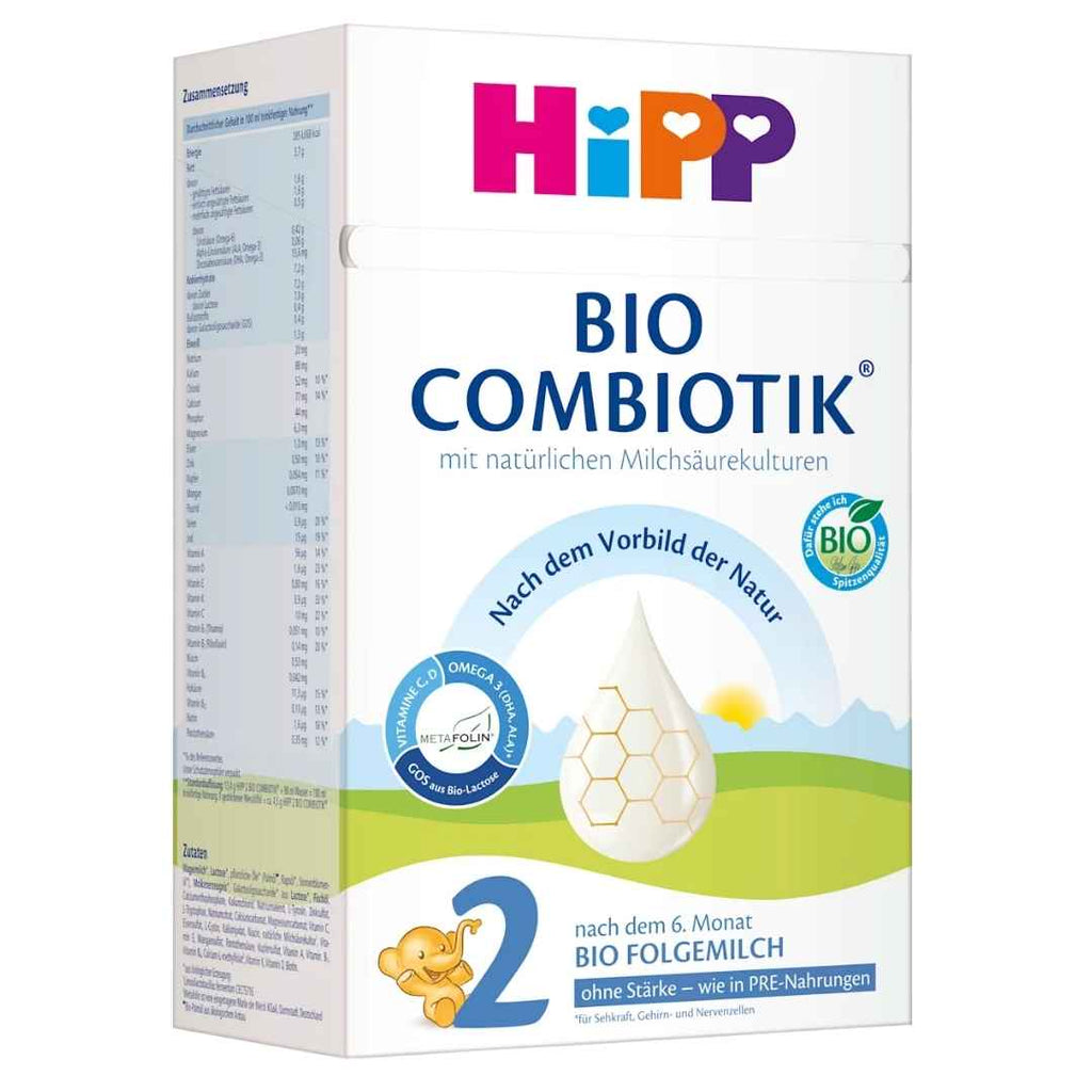 Hipp Bio Combiotik baby formula box on a white background