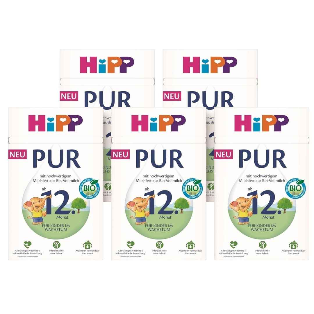<tc>Hipp</tc> Latte di proseguimento biologico PUR (dai 12 mesi in su) - Confezione da 4 x 500 g
