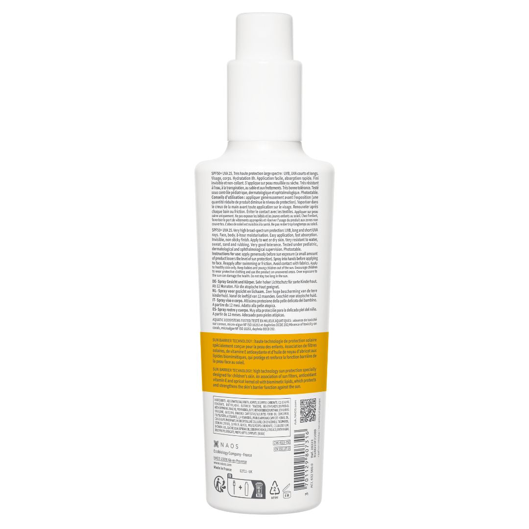 Bioderma Photoderm Pediatrics Spray SPF50+ 200 ml - Back