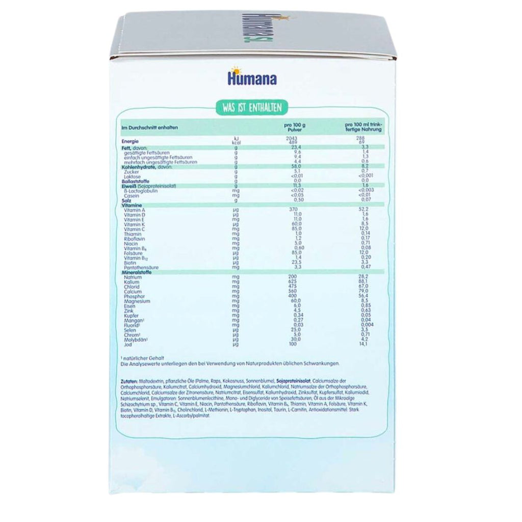 Humana SL Expert FS Dairy-Free Milk-formule vanaf de geboorte 600 g