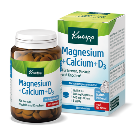 Kneipp Magnesium Calcium D3 Chewable 150 tab