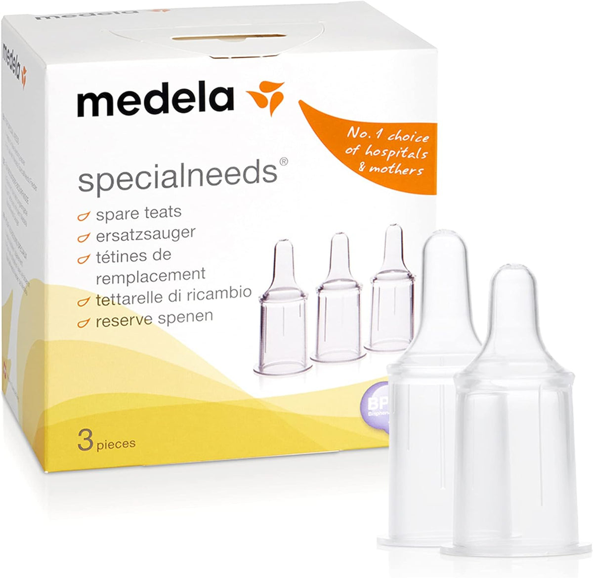 Medela SpecialNeeds Tatters de rezervă 3 PC -uri