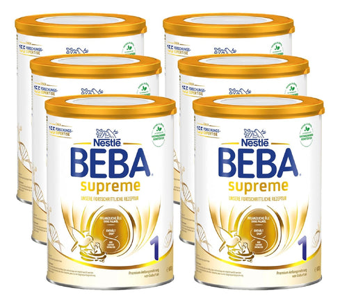 BEBA Supreme 1 Baby Formula Initial Milk (after birth) - Pack of 6 x 800g VicNic.com