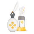 Medela Swing Solo is complemented with a Medela PersonalFit Flex funnel for greater comfort and better milk flow.   This electric breast pump has a built in battery that allows up to 6 distance sessions on a single full charge