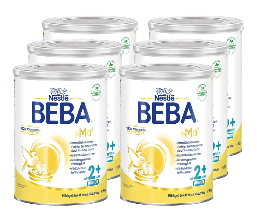 BEBA Junior 2 Toddler Milk Formula (2 Years+) - Pack of 6 x 800g VicNic.com