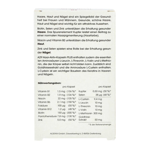 A29 Hair Active Capsules Plus 30 κάψουλες