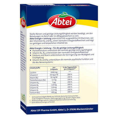 Abtei Energy + Performance 40 cap