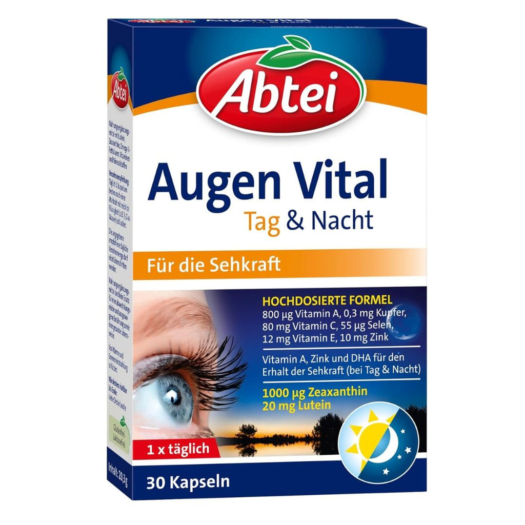 <tc>Abtei</tc> Eye Vital -päivä- ja yökapselit 30 kaps.