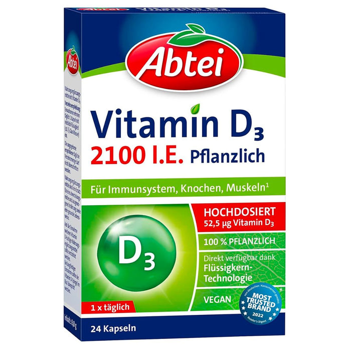 Abtei Vitamin D3 Vegan 24 cap