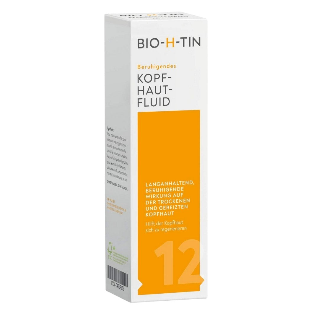 Bio-H-Thin Soothing Scalp Fluid was specially developed for sensitive scalps. 