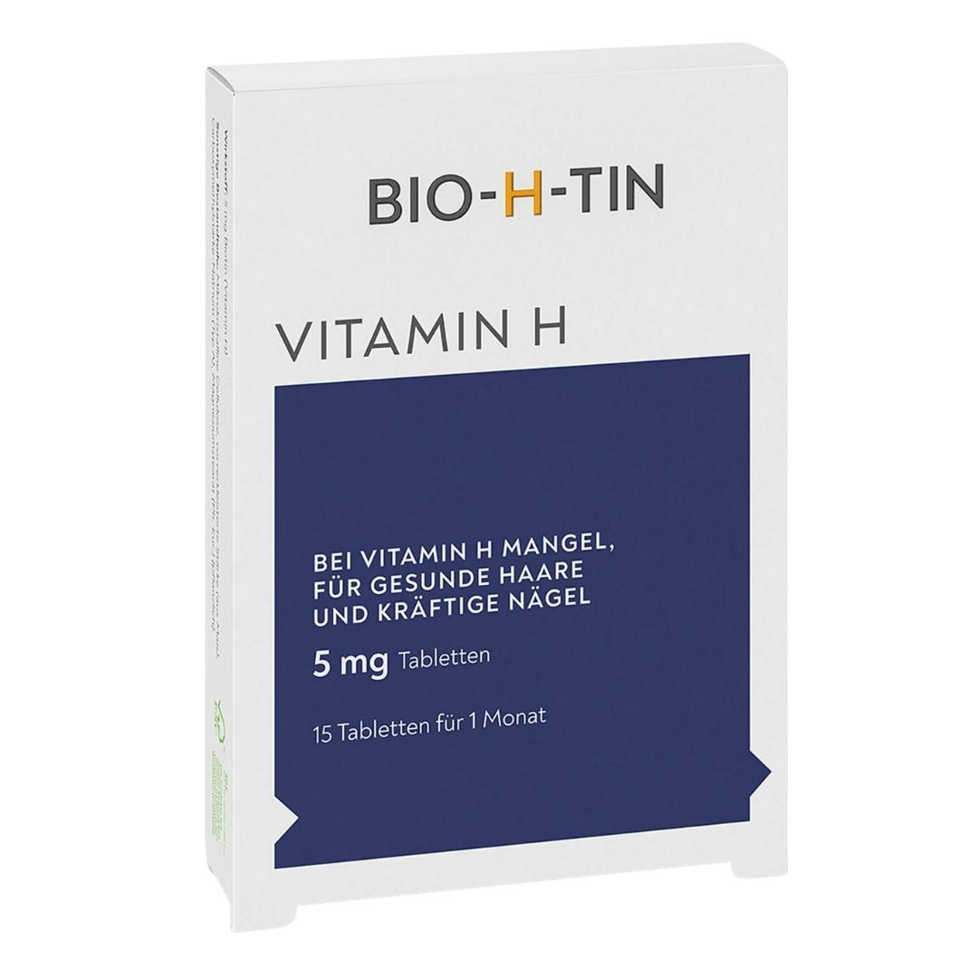 <tc>BIO-H-TIN</tc> فيتامين H (بيوتين) 5 ملغ لدعم صحة الشعر والبشرة