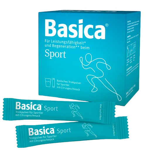 Alkaline mineral drink for performance and regeneration during sport. Basica Sport is a quickly dissolving drinking powder for athletes to produce a hypotonic carbohydrate-electrolyte solution with minerals and vitamins. 