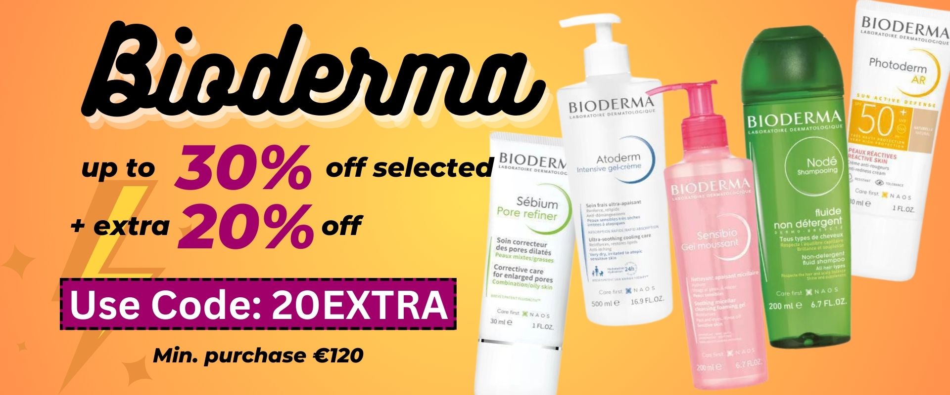 Spring Sale includes Bioderma Atoderm, Photoderm Sunscreen, Sebium Pore Refiner and more.