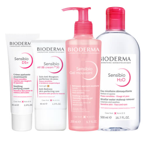 Bioderma Sensibio is a skin care collection for sensitive skin and skin prone to redness. Products include Sensibio H2O Cleansing micellar water, Gel Moussant and various creams and BB creams.