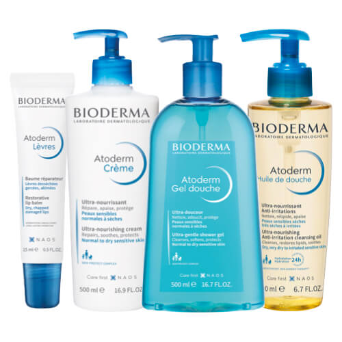 Bioderma Atoderm is the skin care range for normal, dry and neurodermatitis skin. The collection includes Gel Douche shower gel, Atoderm cream, lip balm, hand cream.