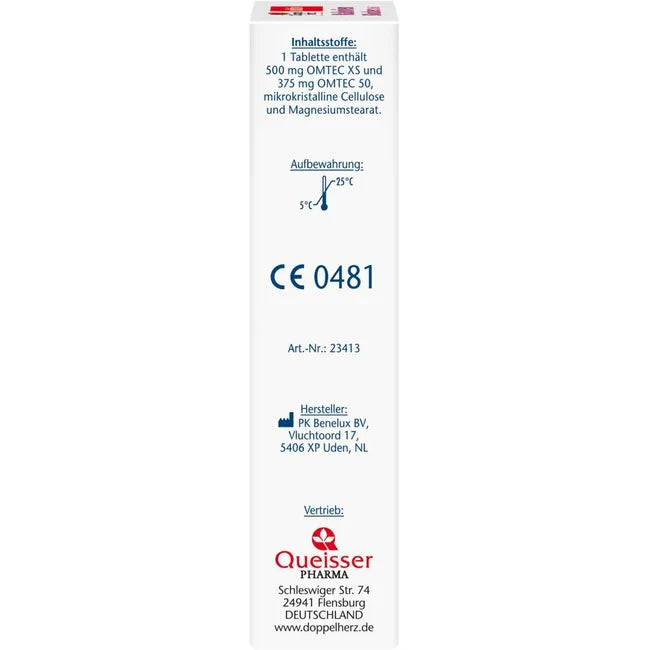 Ingredients list on the side of the box