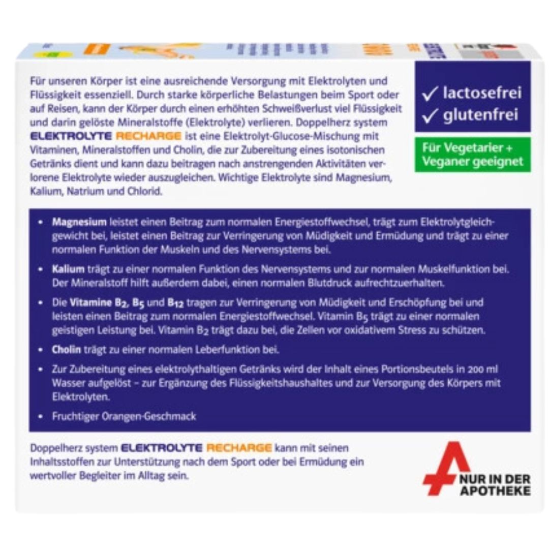 Doppelherz System Electrolytes Recharge Granules 20 bags