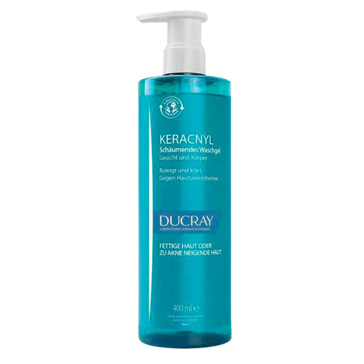 Ducray Keracnyl Cleansing Foaming Gel is a highly skin compatible, pimple reducing cleansing gel against all types of acne. VicNic.com