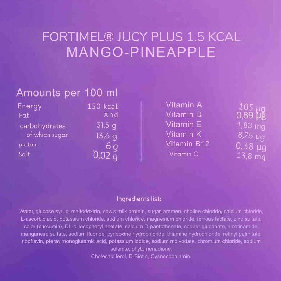 Fortimel Jucy Plus Mango Pineapple (4x200 ml)