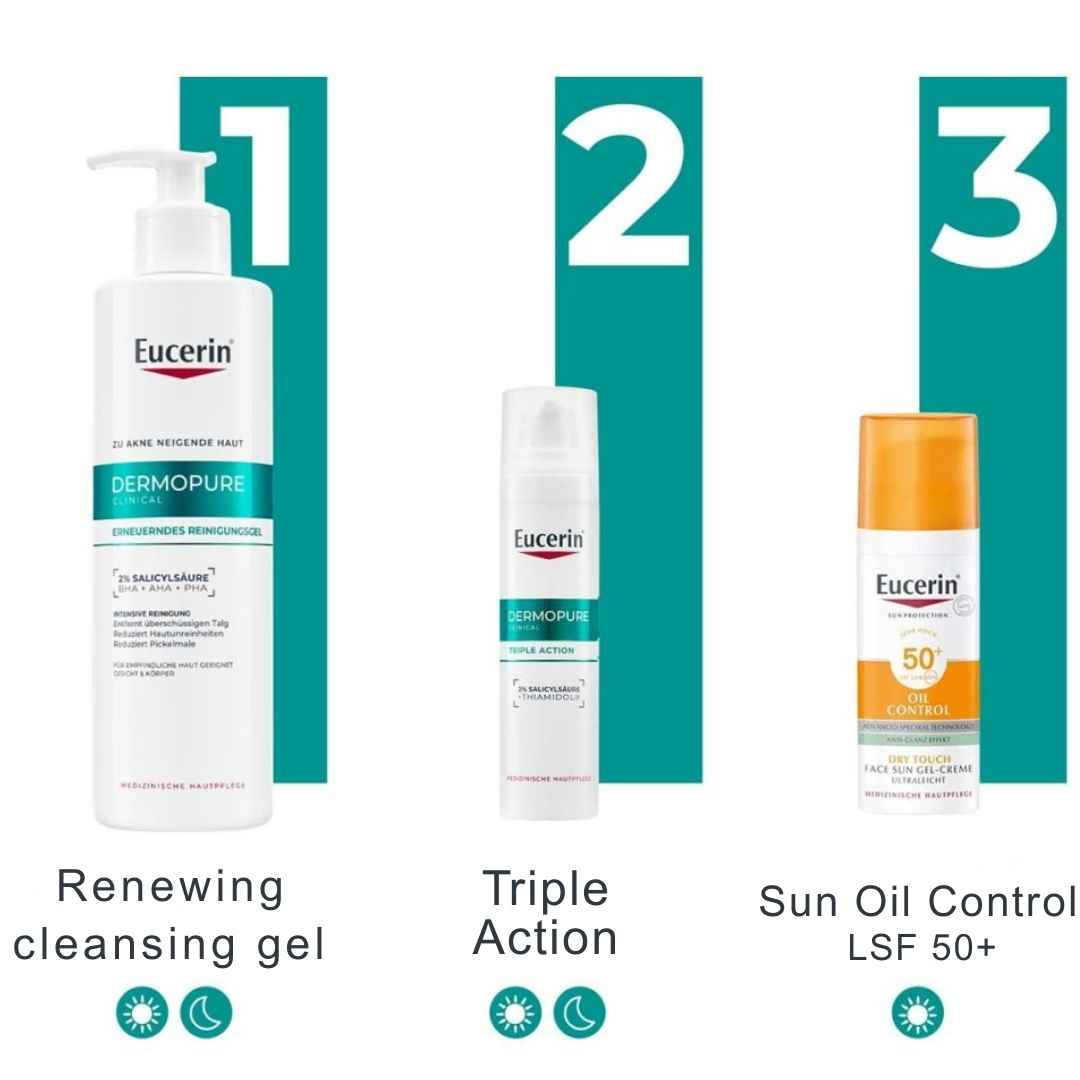 Eucerin Dermopure Clinical Renewing tisztító gél 400 ml