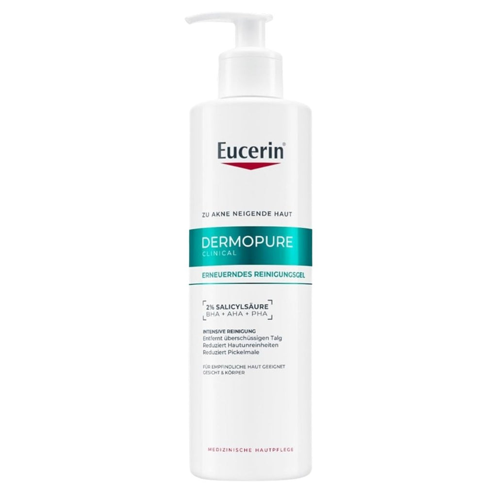 Eucerin dermopure trīskāršā efekta tīrīšanas želeja 400 ml