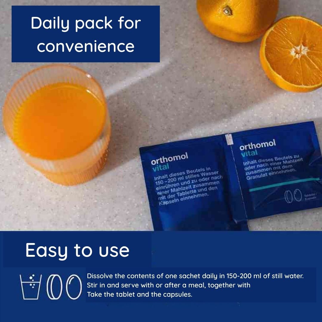 Orthomol Vital Granules/Tablets/Capsules Orange 30 pcs
