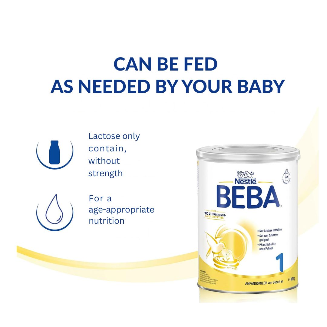 BEBA 1 Babyformule Initiële melk (na de geboorte) - Pak van 6 x 800 g