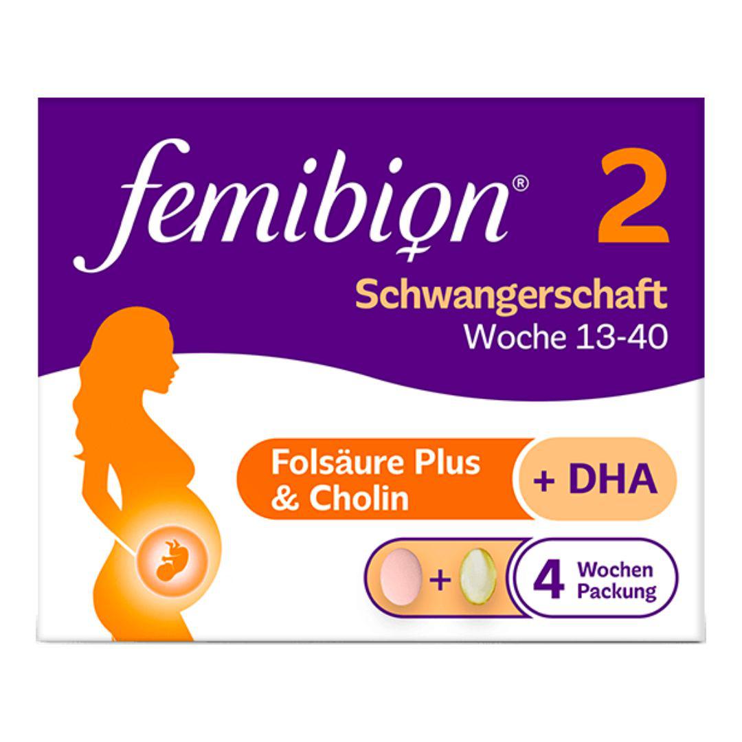 Femibion ​​2 zwangerschap 2 x 28 capsules (4 weken gebruik)