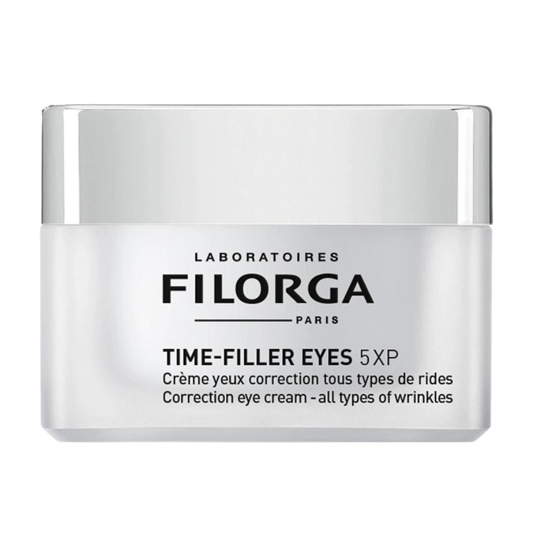 Filorga Time-Filler Eyes 5 XP eye cream jar on a white background
