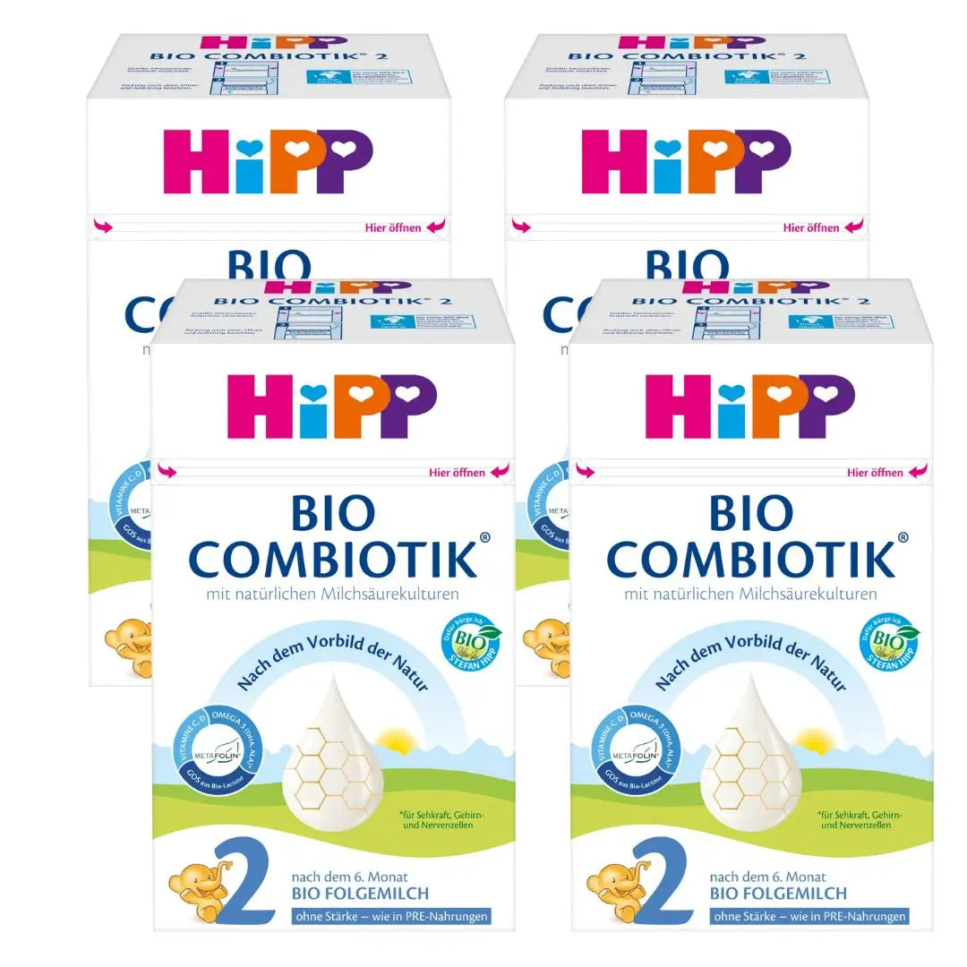 4 boxes of the German version of Hipp baby milk formula