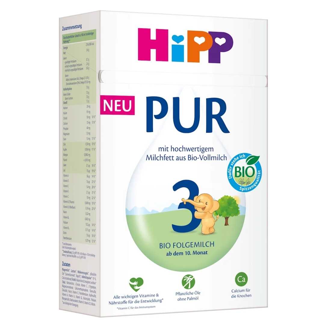 Hipp 3 PUR Organic Baby Follow-on-Milk  (10 months+) 500g